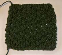 Knit Check Pattern made with a crochet hook