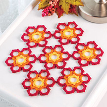Autumn Blaze Table Mat in Crochet World magazine Oct. 2013