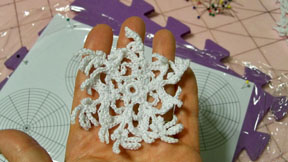 Snowflake before stiffening