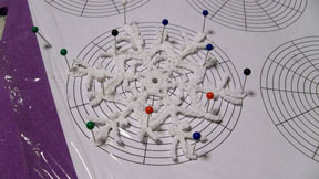 Starting to pin snowflake