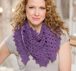 Broomstick Lace Shawlette