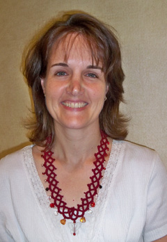 Jennifer Ryan with her Faux Tatted Necklace