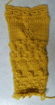 Knitting class swatch