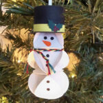 Paper Snowman Ornament