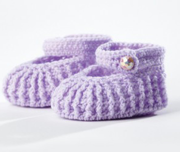 crochet baby booties
