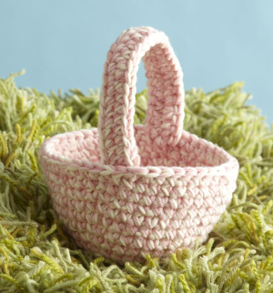 crochet Easter basket