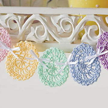 Egg Swag from April 2010 issue of Crochet World magazine