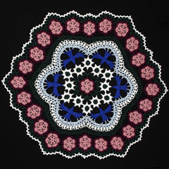 25 Blue Bird Doily by Kathryn White