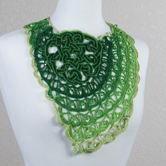 37 Ombre Celtic Knot Necklace by Jennifer E. Ryan