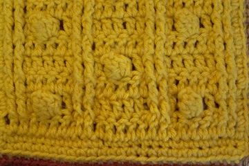 Repaired Hole in Afghan