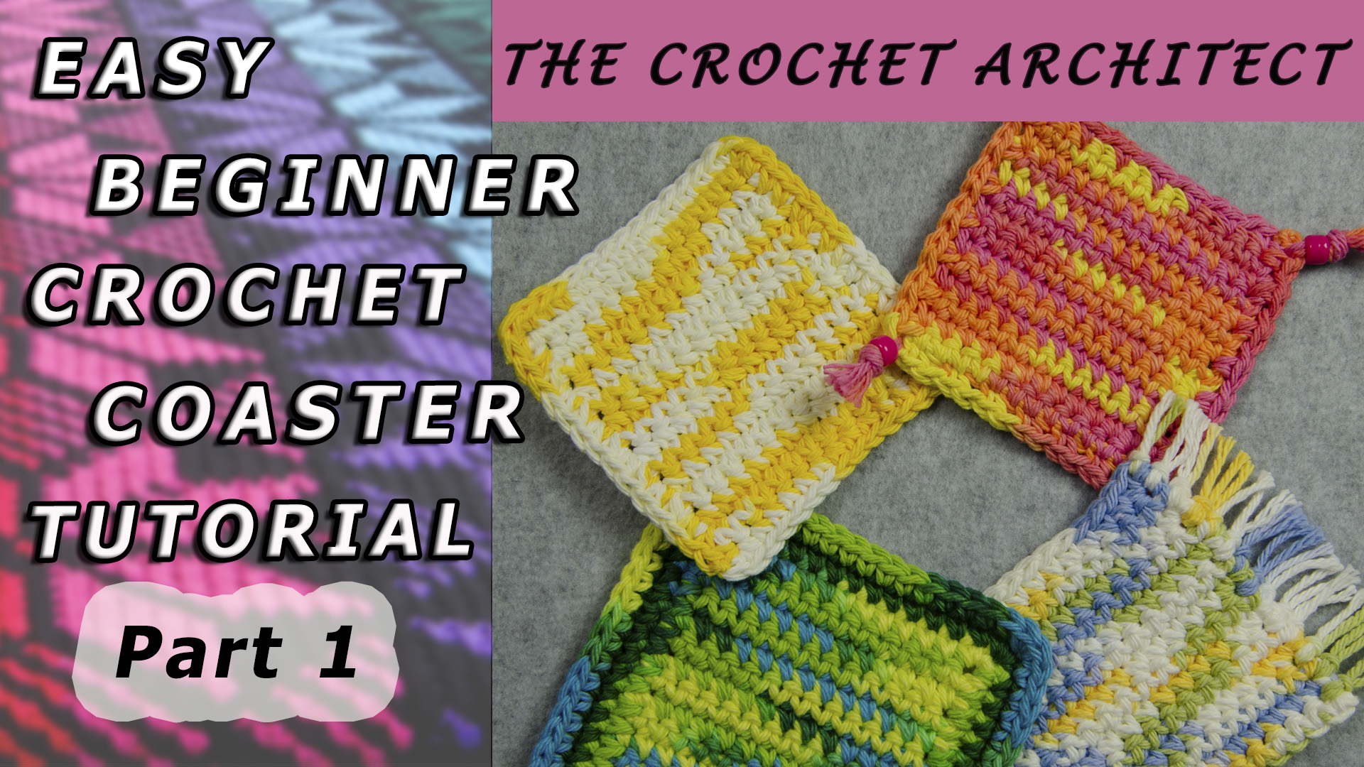 Easy Beginner Crochet Coaster