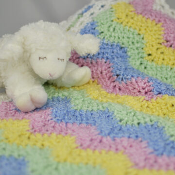 Snuggly Chevron Baby Blanket