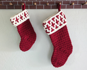Mosaic Christmas Stockings