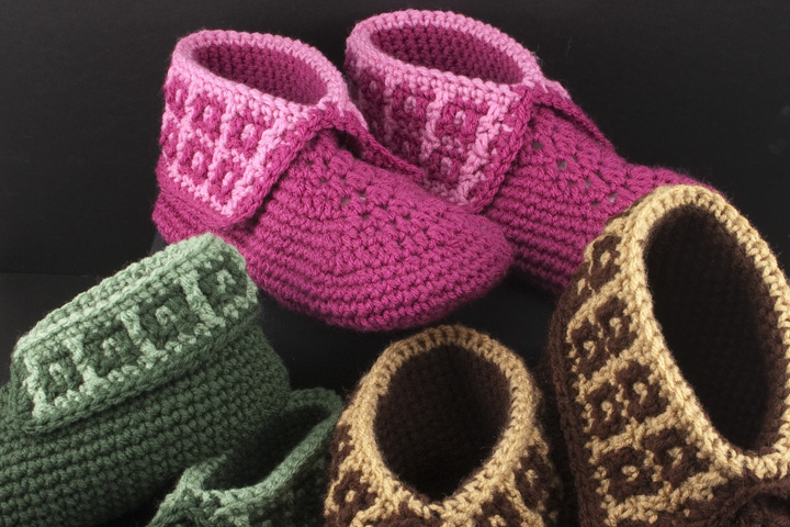 Crochet Family Slippers