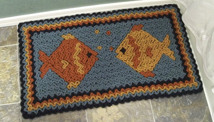 Wiggly Fish Rug