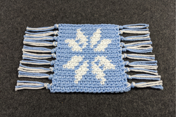 Tapestry Crochet Snowflake Coaster