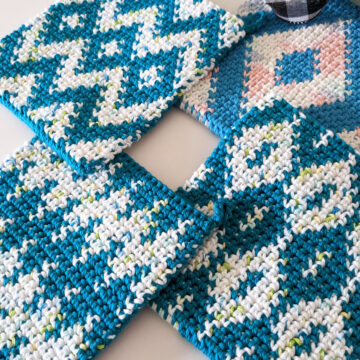 Tapestry Thermal Stitch Potholders