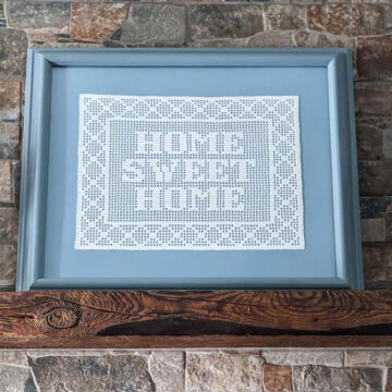 Home Sweet Home filet crochet