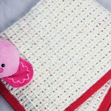 Textured Columns Baby Blanket