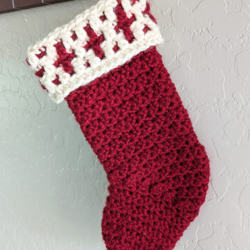 Mosaic Christmas Stocking